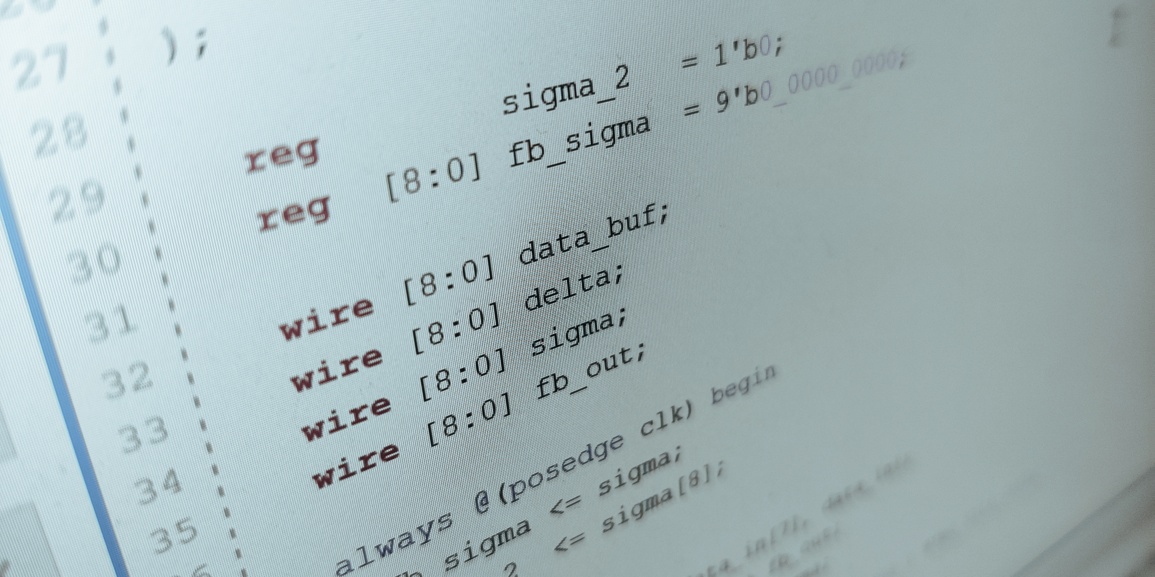 Picture of some HDL code